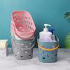 Cesta de banho portátil Cesta de banho Cesta de banho feminina bonito cesta de banho produtos de higiene pessoal Banheira azul Dormitório Estrutura de armazenamento