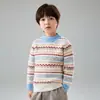 Suéter de Punto de Lana Pura para Niños Niñas Suéter Grueso de Cuello Semi-Alto Suéter de Lana Bebé Cachemira Capa Base