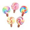 Funda para Teléfono Móvil Pegamento Crema DIY Pasador Accesorios de Resina Juguete de Comida Dulce Simulación Piruleta Llavero DIY Venta al por Mayor