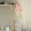 Decoração de flor artificial salgueiro chorão Abler de 6 galhos transfronteiriça shopping center teto de rattan Mori casamento flor artificial flor de feijão atacado