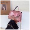Bolsos para Niñas, Bolsos Cruzados de Moda y Versátiles para Niñas, Bolsos Cuadrados Pequeños con Lentejuelas de Lazo, Bolsos Portátiles de Moda para Lápiz Labial