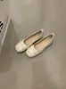 Nuevos Zapatos Planos Retro Franceses 2025 para Mujer, Bailarinas Planas con Lazo Poco Profundo, Mocasines Planos para Mujer