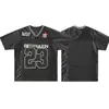 2026 Camiseta Deportiva Retro de Comercio Exterior Transfronteriza Personalizable Estilo Europeo y Americano Holgada Cuello en V Camiseta de Fan para Jóvenes Hombres y Mujeres