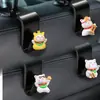 Gancho Trasero para Asiento de Coche Suministros Interiores Gato de la Suerte Respaldo de Asiento de Coche Coche Lindo Almacenamiento para Paraguas
