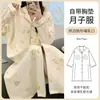 Xiyue 2026 Venta al por mayor Vestido de maternidad con solapa de algodón de imitación Primavera y Otoño Mujeres embarazadas Período de embarazo Posparto Holgado Ropa de dormir para el hogar