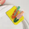 Pinza para el pelo azul de lunares con lazo estilo coreano para mujer, nuevo modelo 2026, pinza lateral para flequillo y mechones, accesorio para el cabello