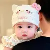 Touca para recém-nascido primavera outono estilo fino protege a fontanela touca de bebê menina bebê meses de idade touca infantil de puxar à prova de vento verão