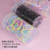 Faixa de cabelo para meninas, faixa de cabelo trançada colorida, faixa de borracha para cabelo de bebê, crianças, faixa de cabelo descartável, acessórios para cabelo, atacado