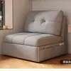 Sofá-Cama Estilo Cream para Apartamentos Pequenos, Sala de Estar de Dupla Utilização, Estilo Celebridade da Internet, Varanda Extensível, Sofá Dobrável Individual Multifuncional