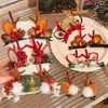 Chifres de Rena de Natal Transfronteiriços Decoração de Árvore Pequena Presilha de Cabelo de Natal Pelúcia Fofa Adereço de Cabeça para Festa de Feriado Acessórios de Cabelo para Meninas