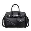 Bolsa de Platina Texturizada de Alta Qualidade para Mulheres, Novo Estilo Transfronteiriço, Bolsa de Mão de Grande Capacidade, Bolsa Kelly Retro Fashion para Ombro e Transversal