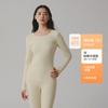 Ropa de Otoño para Mujer de Algodón Puro de 220 g y Pantalones Largos Traje Térmico 95% Algodón Puro 7A Antibacteriano para Niñas Cuello Redondo Categoría a Ropa Interior Básica