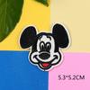 Patche bordado de Rato Mickey Mouse, patch de tecido, emblema, DIY para roupas infantis, calças, casaco, patch decorativo