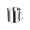 Taza de Acero Inoxidable 304 para Acampar al Aire Libre, Taza de Cerveza de una Sola Capa Estilo Industrial, Taza de Café, Taza Portátil para Bebidas Frías