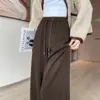 Pantalones Suaves de Cachemira para Mujer, Primavera, Otoño, Invierno 2026 Estilo Nuevo, Caídos, Suaves, Holgados, Casuales, Pierna Recta, Anchos, de Largo Completo