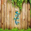 Decoração de Arte de Parede de Lagarto Amazon Decoração Externa Pingente para Pendurar no Carro Decoração de Jardim Cerca de Casa