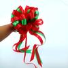 Cinta Perezosa Grande de Dos Colores en Rojo y Verde para Envoltura y Decoración de Regalos Navideños, Cinta de Plástico para Empaque de Flores