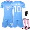 2526 Traje azul Jersey de Club de Grandes Ligas Nuevo Miami Dos Visitante No.10 Messi Jersey de Fútbol