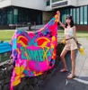 Lago Salado Chaka Noroeste Grande Turismo Estilo Étnico Bufanda Bufanda Nueva de Verano para Mujer Playa Marina Chal Protector Solar Delgado