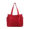 Bolsa feminina transfronteiriça, bolsa tote de cor sólida, novo modelo 2026, bolsa de mão casual simples, bolsa de ombro versátil casual prática