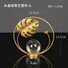 Decoración Nórdica de Lujo Ligero de Metal Electrochapado con Bola de Cristal para Gabinete de Vino, Decoración del Hogar, Manualidades para la Entrada de Inauguración, Estilo de Hierro Forjado