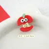 Pinza para el Cabello de Manzana Realista de Dibujos Animados, Accesorio Divertido y Original para el Cabello, Pinza Versátil para Flequillo para Niñas, Pasador Lindo y Dulce para Niños
