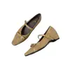 2026 Nuevo Estilo Retro Francés Diseño de Moño Piel Suave Zapatos de Calle para el Trabajo Cuadrados Elegantes Versátiles