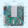 Placa-mã de Controle Industrial Paiqin J4125 Mini ITX Baixo Consumo Rede Dupla 6 Portas Seriais 17X17 Tudo-em-Um Caixa Registradora e Máquina de Publicidade