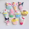Casquinha de Sorvete Desenho Animado Cachorro de Orelhas Grandes Acessórios de Resina DIY Acessórios de Cabelo para Crianças Capa de Celular Ímã de Geladeira Copo de Água Fivela de Sapato