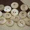 Botones de Concha de Taro Natural Grueso Vintage de Alta Gama Tallados Botones Decorativos para Camisa de Punto de Seda