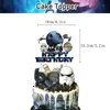 Gran Venta en Stock Decoración de Fiesta de Cumpleaños de Star Wars Bandera Globo de Látex Decoración de Pastel Tema de Robot Cumpleaños