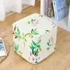 Funda para Taburete Redondo Todo Incluido, Funda para Taburete Cuadrado de Cuero, Funda para Banco de Zapatos, Funda para Taburete Redondo de Sofá, Funda para Taburete Cuadrado