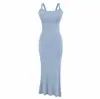 Estilo Puro Desejo Curvas Bonitas Vestido Alcinha Removível com Bojo Alta Elasticidade Longo Maxi para Mulheres Primavera Outono Camada Interna Camada Base Saia