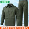 Tecido de Sarja de Algodão Fino de Verão Roupa de Trabalho Terno Masculino Roupa de Proteção ao Trabalho Soldador Pode Usar Design Solto com Múltiplos Bolsos