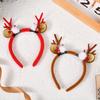 Accesorios Navideños para el Cabello de Bosque Relleno, Lindas Horquillas de Astas de Alce, Diademas, Horquillas para el Día del Niño, Flequillo, Adornos para la Cabeza de Mujer