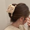 2022 Novo Urso de Pelúcia Fofo Clipe Grande de Tubarão para Cabelo Quantidade Clipe de Múltiplos Agarres Rede Japão e Coreia do Sul Novo Doce Beleza