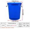 Tambor de plástico 60L balde redondo de plástico para armazenamento de água com tampa alça de ferro lixeira médica balde de rotação para armazenamento
