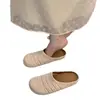 Mules estilo boho com biqueira aberta para mulheres, calçados de verão para uso externo, novo modelo 2026, sandálias slip-on Birkenstock para férias