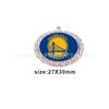 Pingente Diamante Redondo Nbl Basquete Pingente Golden State Warriors Colar Pingente Equipe de Basquete Fabricante Spot
