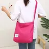 Bolsa de Lona Literaria Transfronteriza Moderna para Mujer Simple de Gran Capacidad Portátil para Hombro Cruzada Tote Personalizada Bolsa León Ling