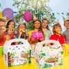 Dd127 Amazon Perezoso Animal de la Selva Fiesta Regalo Caja de Cartón Blanca Portátil Bolsa de Embalaje