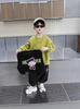 Conjunto de Três Peças Nezha para Meninos para Primavera e Outono, Roupa Esportiva Infantil, Confortável, Respirável, Resistente à Cor, Anti-Pilling, Estilo Cartoon, Estiloso, Quente e Absorvente de Umidade