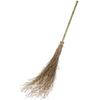 Vassoura Grande de Saneamento com Cabo de Madeira de Bambu à Moda Antiga Vassoura de Bambu Arame de Plástico Varredura Externa Varredura de Rua Folha Canteiro de Obras Vassoura Grande