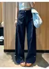 Otoño 2026 Nuevo Pantalón de Trabajo Ancho con Remaches para Mujer Cintura Alta Adelgazante Holgado Casual Tendencia Diseño Sentido Pantalón Largo
