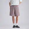 Shorts de Trabajo de Secado Rápido Transpirables con Cremallera Lateral para Hombre, Shorts Casuales de Verano Finos Holgados Transpirables a la Rodilla