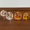 Contas soltas circulares de vidro transparente branco gravadas, Cinco Trovões F amarelo de vidro para acessórios de pulseira DIY, Lote misto de 8-14mm