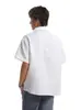 Camisa de Manga Corta Texturizada Estilo Old Money para Hombre, Verano Retro Americano Cleanfit Holgada Lujo Manga Raglán