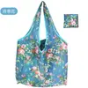 Bolsa de Tote de Compras Floral Grande de 190t en Stock de Gran Venta, Bolsa de Poliéster al por Mayor, Bolsa Plegable, Bolsa de Regalo Promocional