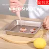 Forno Doméstico Quadrado Queijo Pizza Torta Bolo Assar Antiaderente 8 polegadas Quadrado Profundo Assadeira Quadrada Molde para Pizza
