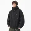 Chamarra de Trabajo con Capucha para Hombre Estilo Japonés Retro Versátil Cálida Casual Chamarra de Plumas Moderna Nuevo Estilo 2025